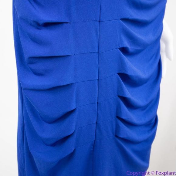 NEW Eloquii royal blue sleeveless ruched bodycon dress, size 22 - Picture 13 of 16